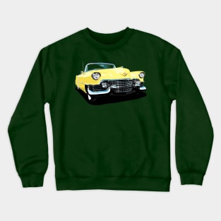 1954 Cadillac Series 62 Convertible in yellow Crewneck Sweatshirt